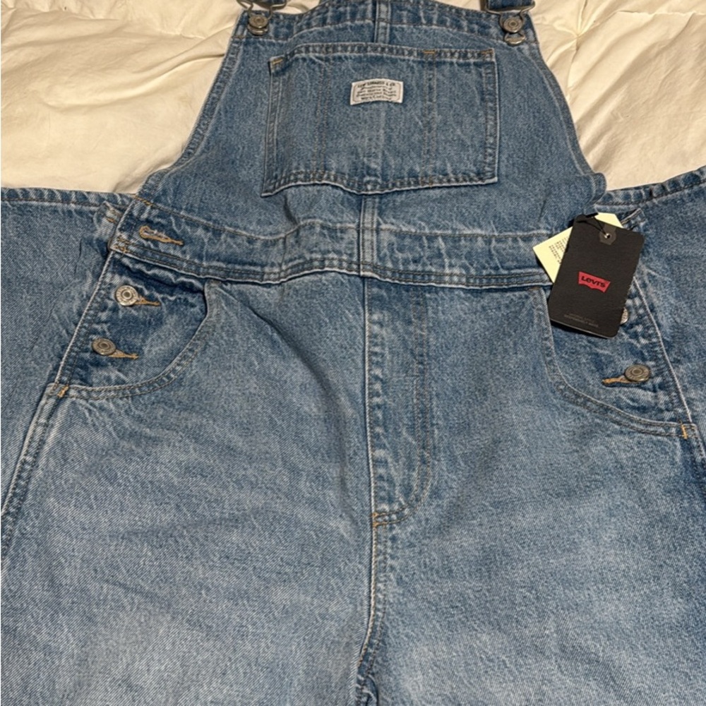 Levi's Blue Denim Overalls